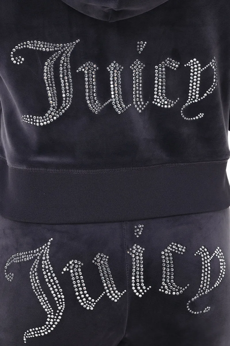 OG Big Bling Velour Hoodie by Juicy Couture