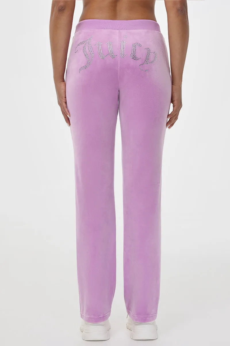 OG Big Bling Velour Track Pants by Juicy Couture