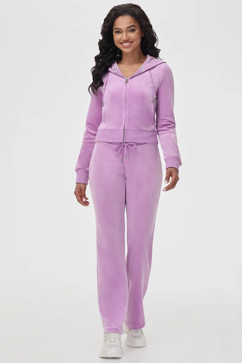OG Big Bling Velour Track Pants by Juicy Couture