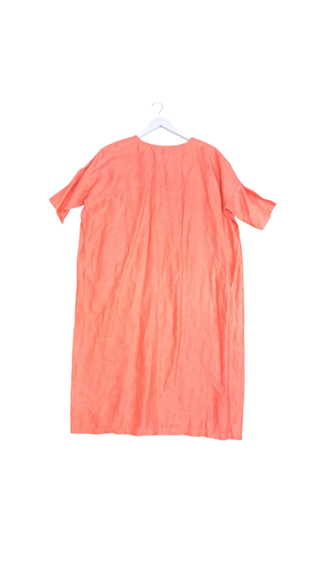 One Size | L.F. Markey Coral Linen Midi Shift Dress