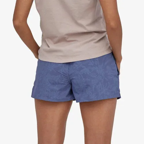 Patagonia Women's Barely Baggies Shorts - 2" - Monkey Flower: Current Blue