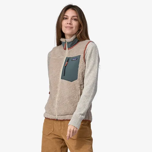 Patagonia Women's Classic Retro-X Fleece Vest - Natural w/Nouveau Green