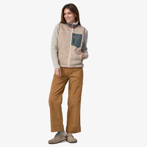 Patagonia Women's Classic Retro-X Fleece Vest - Natural w/Nouveau Green