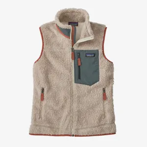 Patagonia Women's Classic Retro-X Fleece Vest - Natural w/Nouveau Green