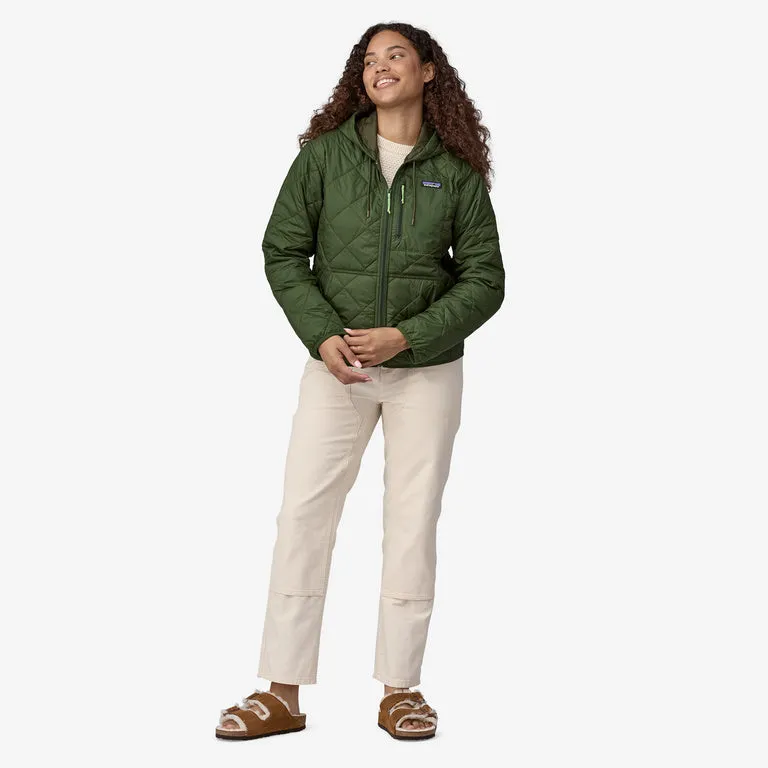 Patagonia Women's Diamond Quilted Bomber Hoody - Torrey Pine Green