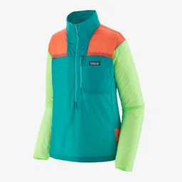 Patagonia Women's Houdini Stash 1/2-Zip Pullover - Subtidal Blue