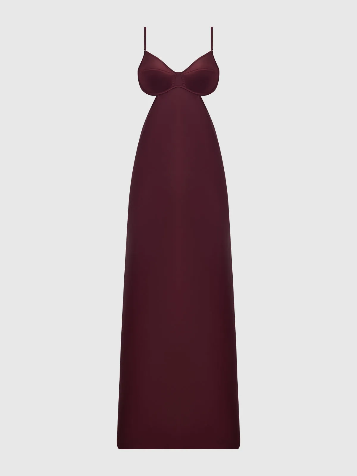 Petra Satin Monowire Cutout Gown by Frederick's of Hollywood