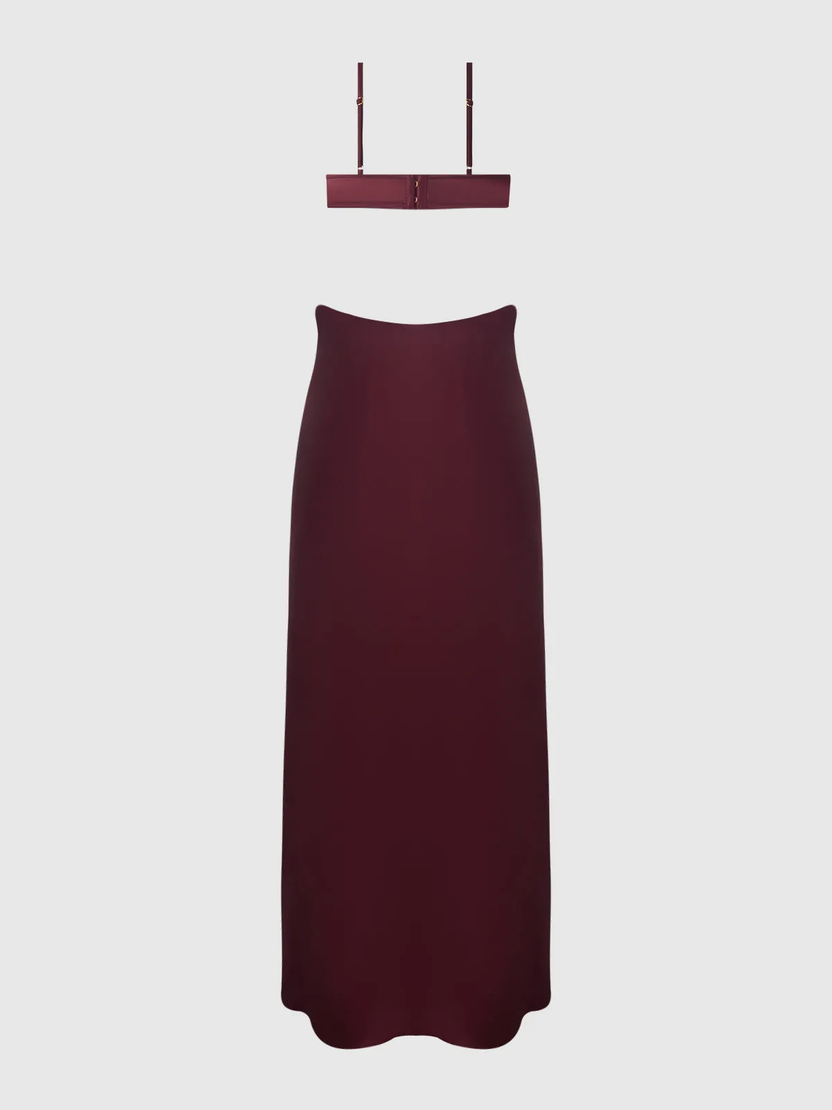 Petra Satin Monowire Cutout Gown by Frederick's of Hollywood
