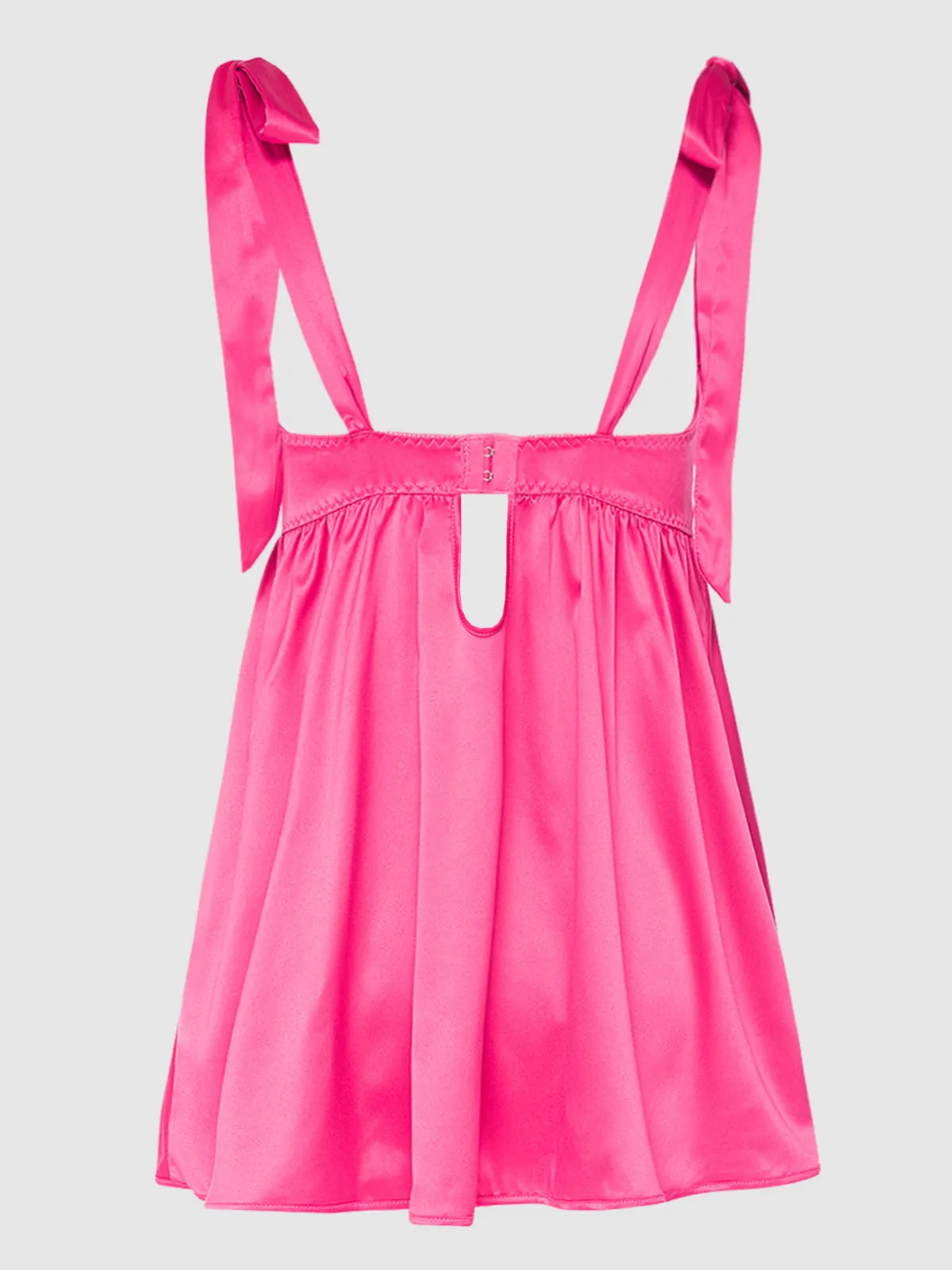 Petra Satin Open Cup Babydoll by Frederick's of Hollywood