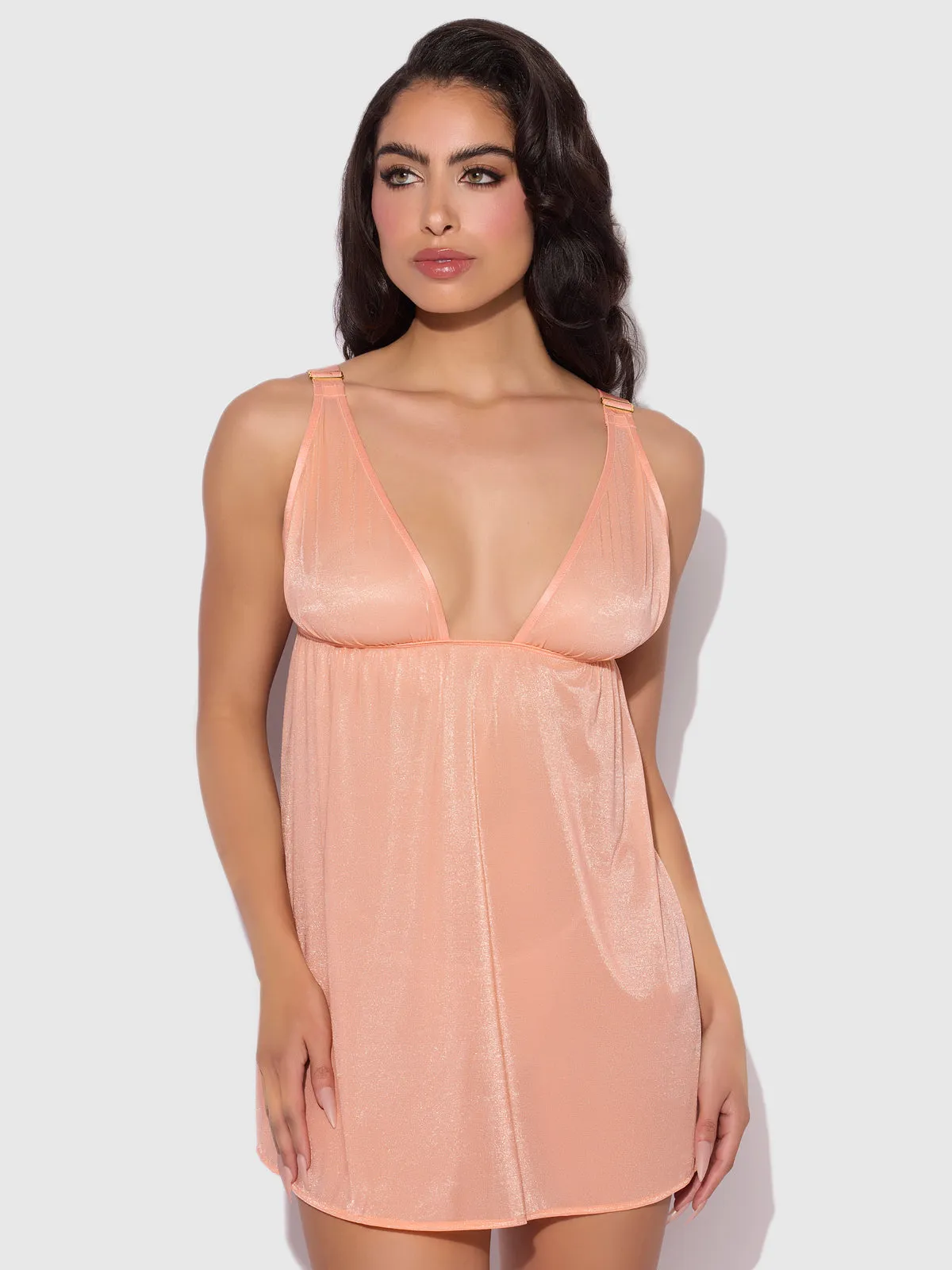 Pia Unlined Soft Cup Mesh Babydoll by Frederick's of Hollywood