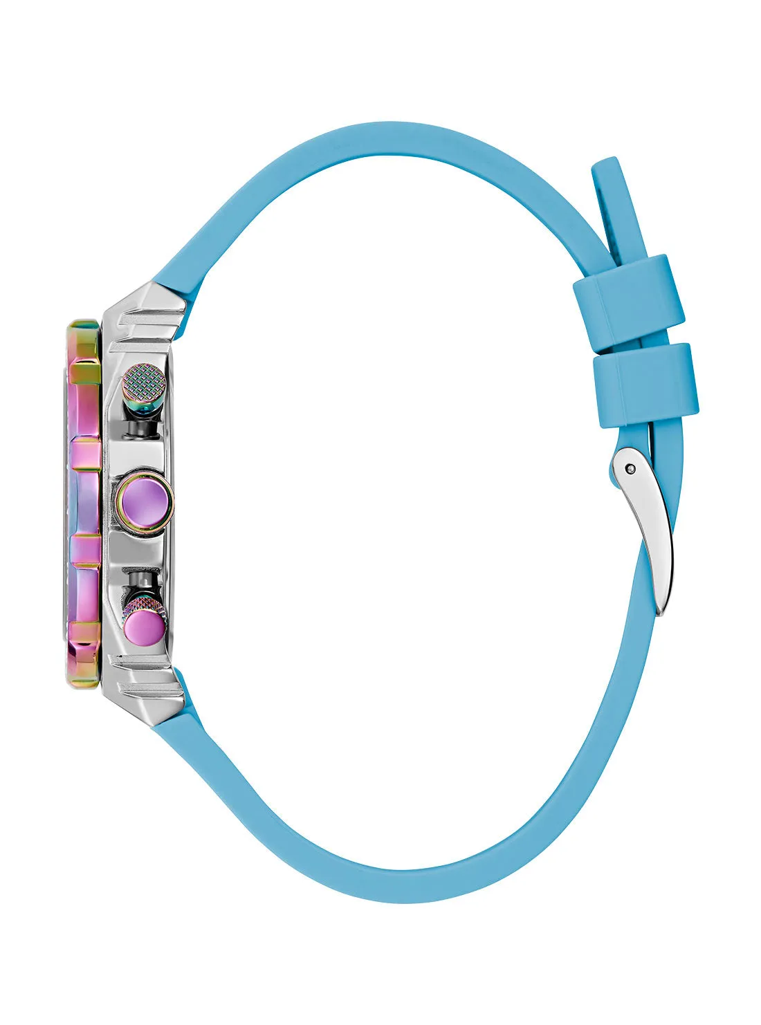 Pink Turquoise Fusion Silicone Watch Guess
