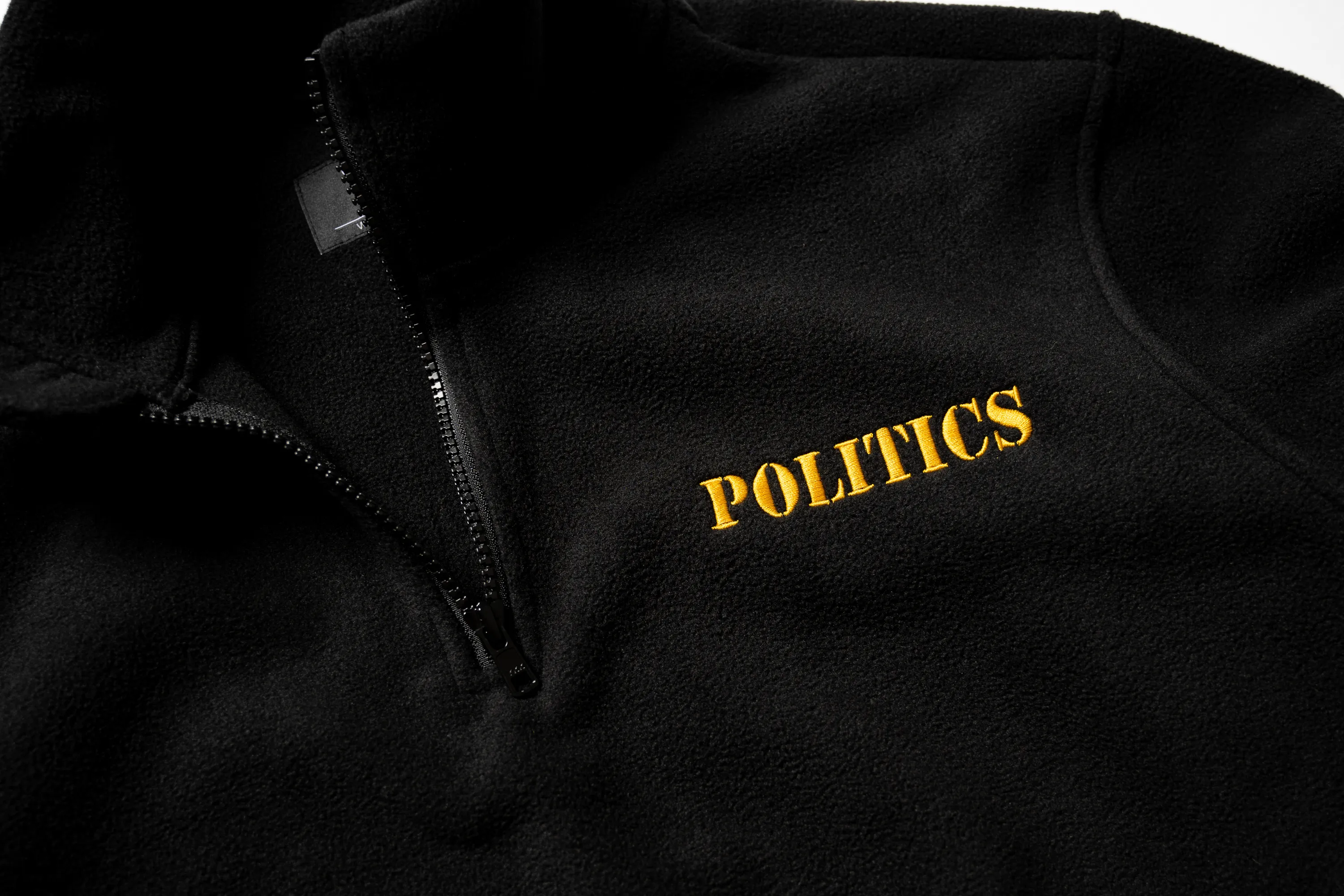 Politics Civvies Quarter Zip - Black