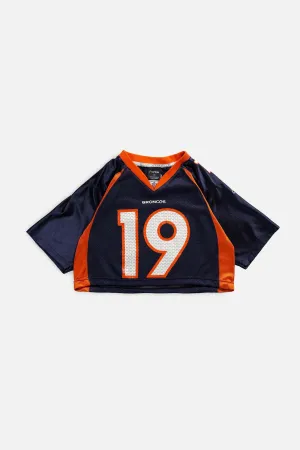 Rework Broncos Crop NFL Jersey - S Frankie