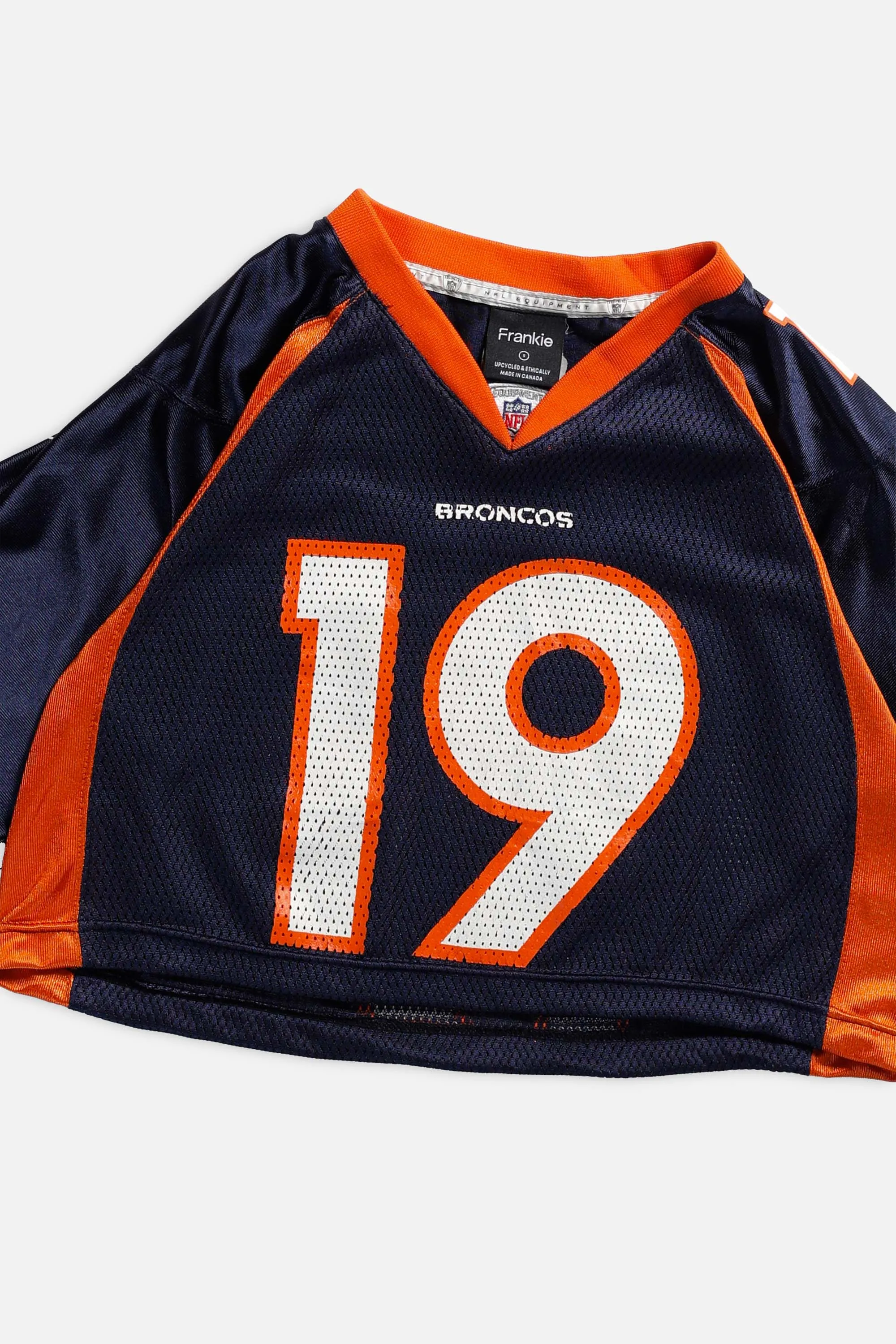 Rework Broncos Crop NFL Jersey - S Frankie