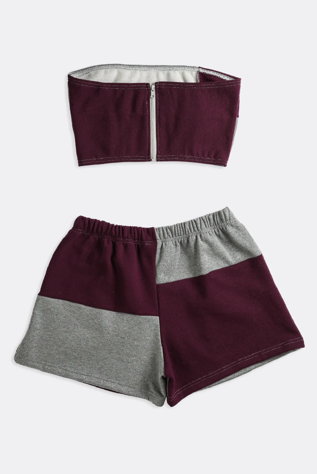 Rework Champion Patchwork Mini Sweatshorts Set - L Frankie