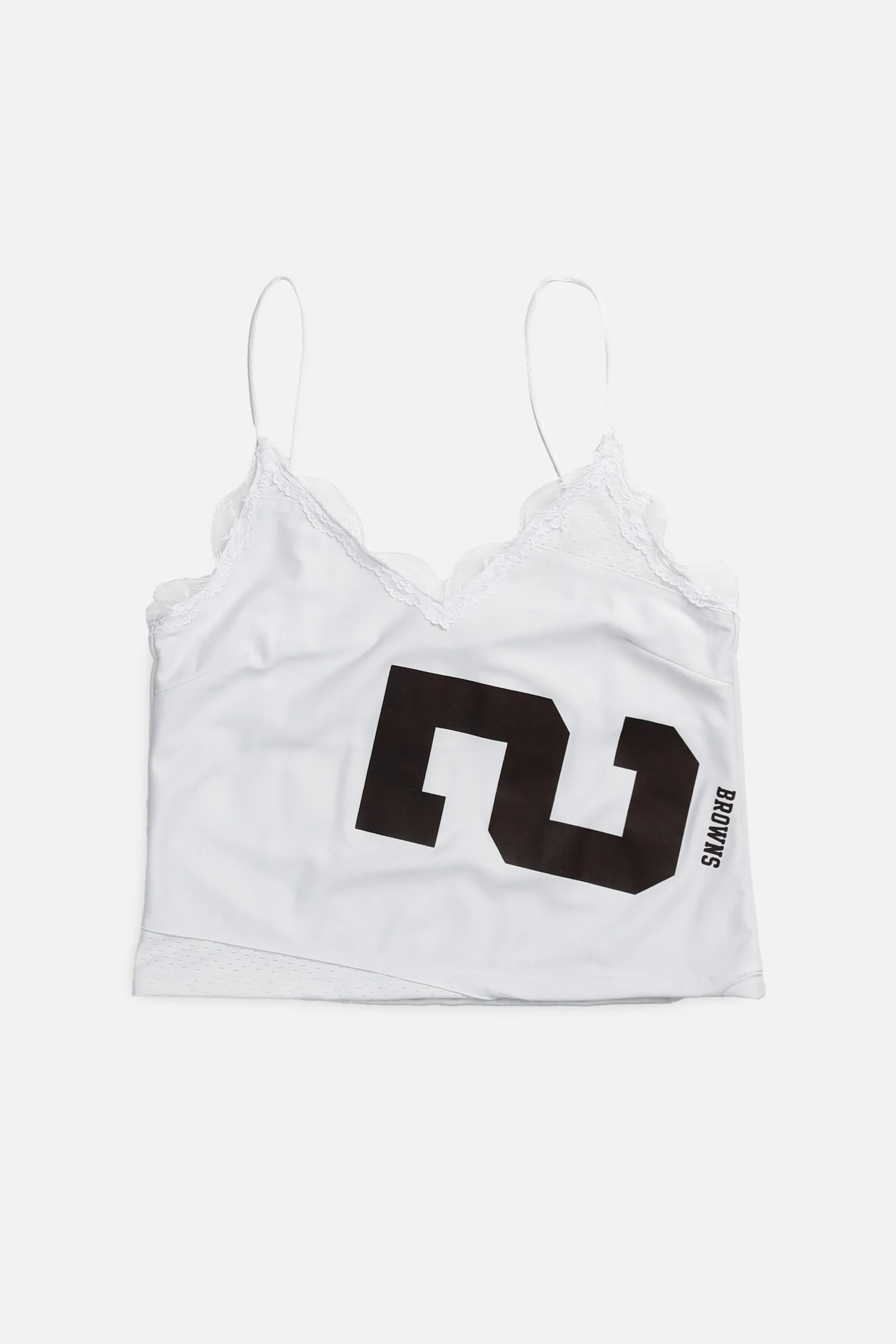 Rework Cleveland Browns Lace Tank - L Frankie