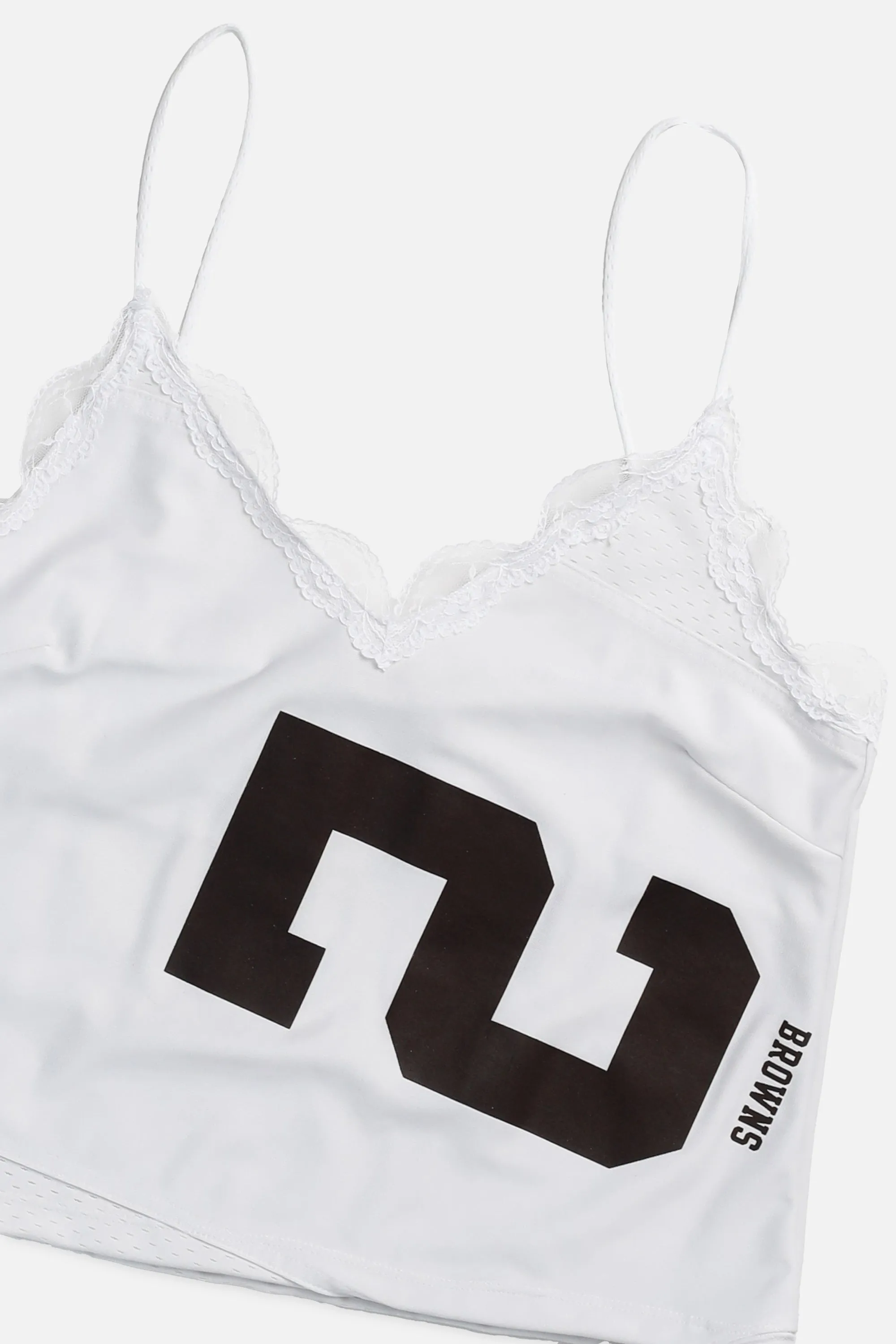 Rework Cleveland Browns Lace Tank - L Frankie