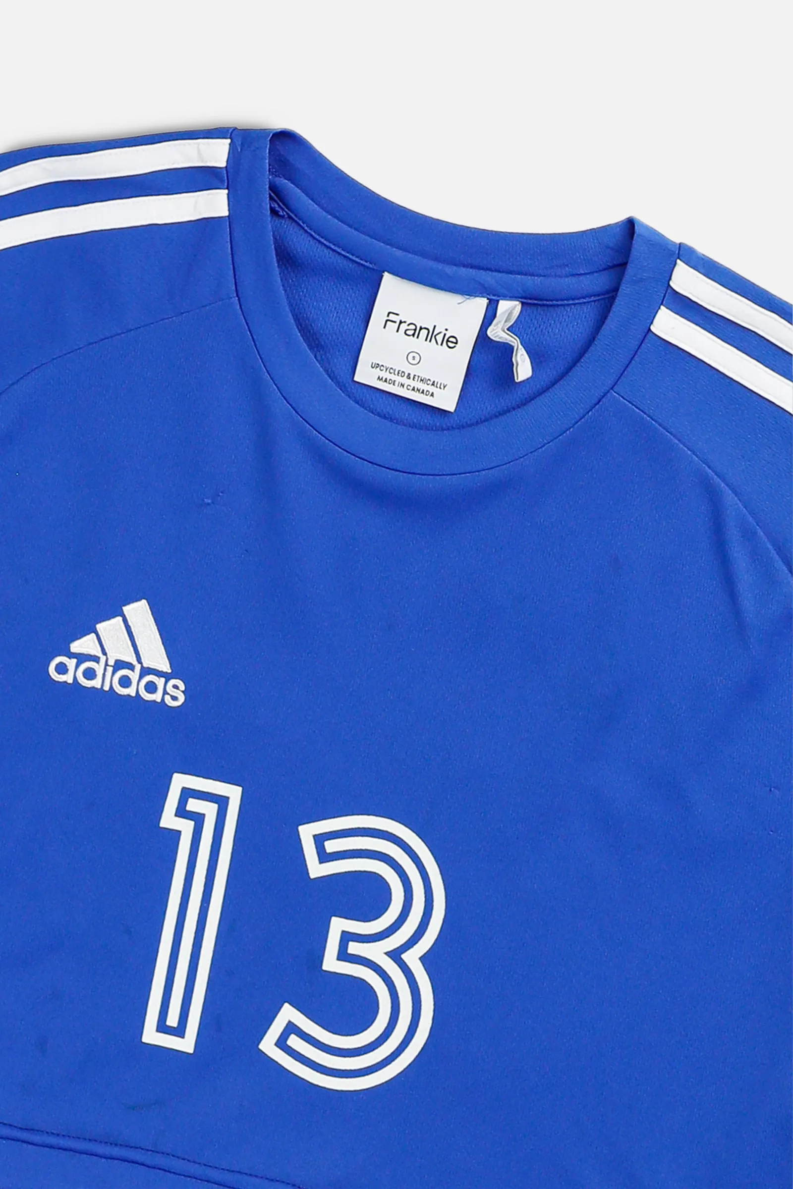 Rework Crop Adidas Soccer Jersey - S Frankie