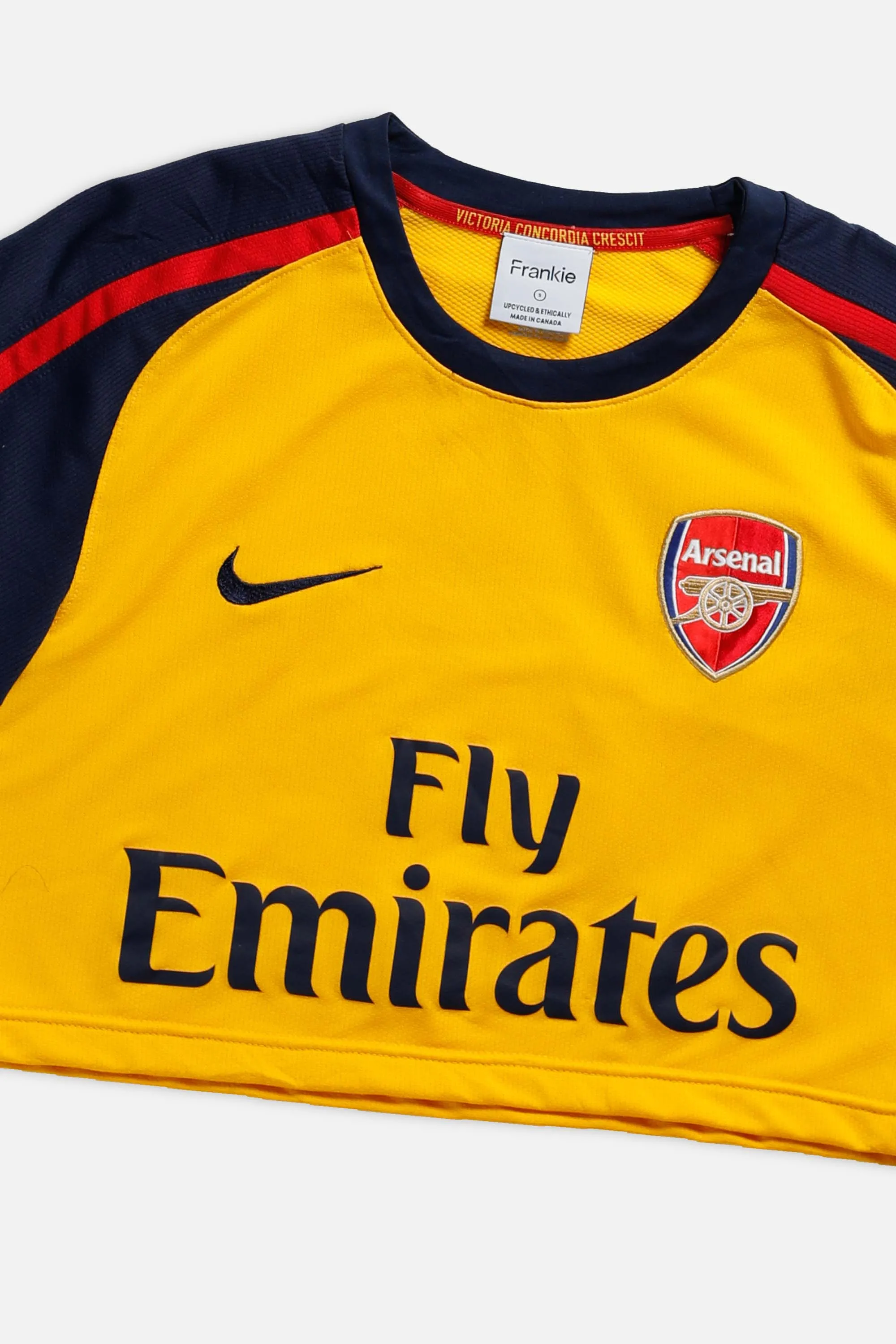 Rework Crop Arsenal Soccer Jersey - S Frankie