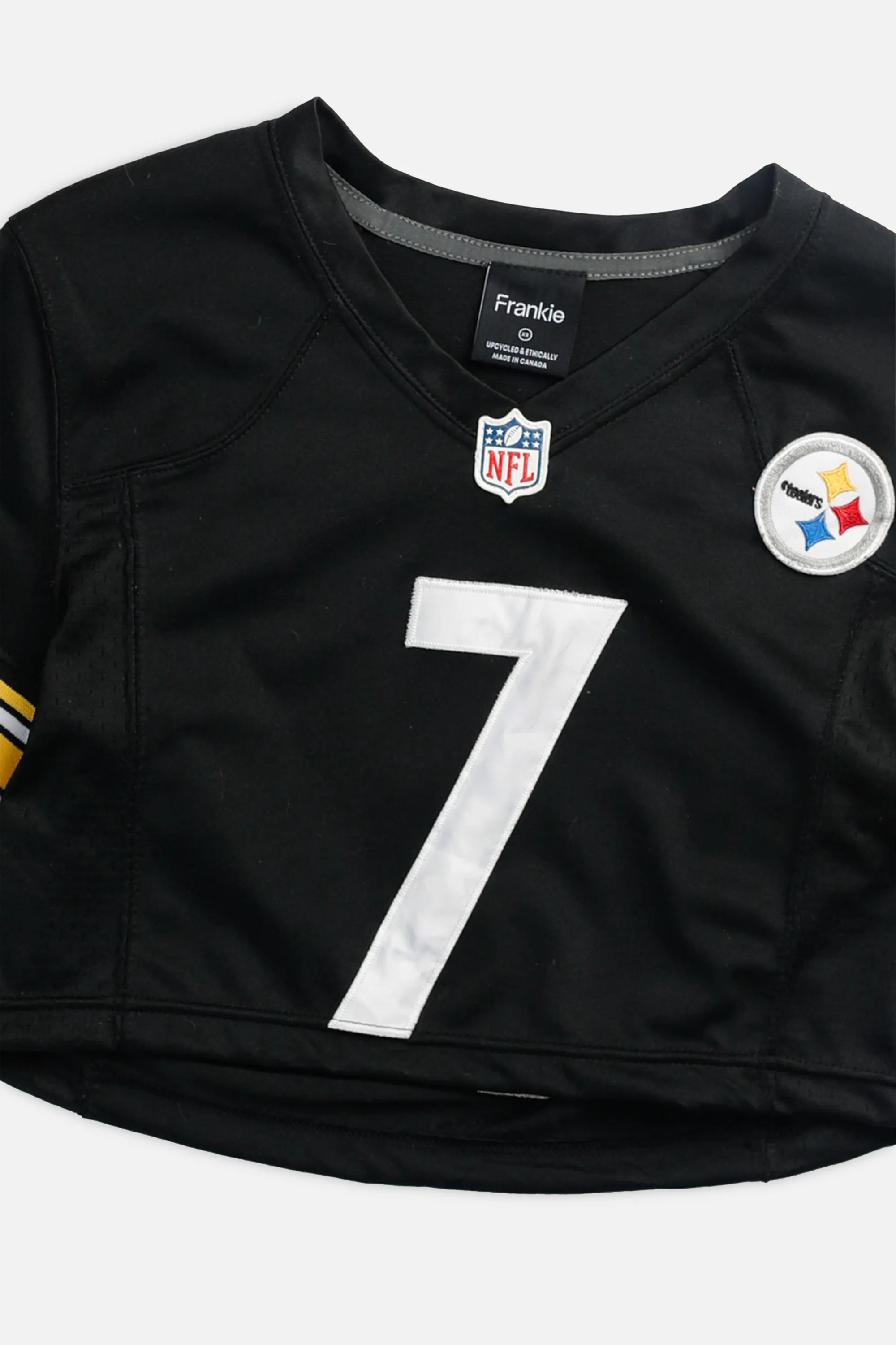 Rework Crop Pittsburgh Steelers NFL Jersey - XS Frankie