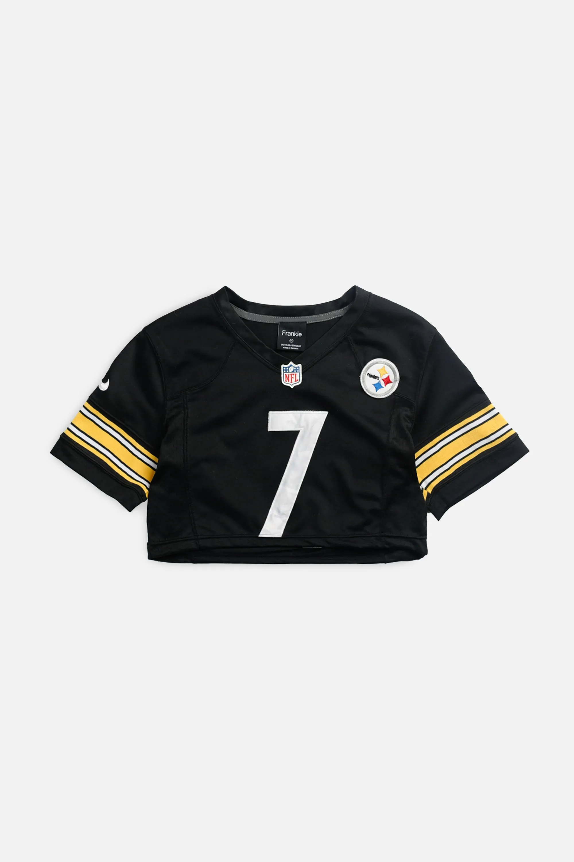 Rework Crop Pittsburgh Steelers NFL Jersey - XS Frankie