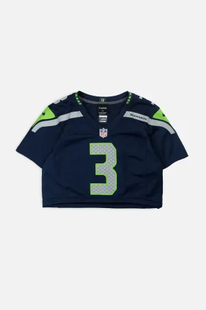Rework Crop Seattle Seahawks NFL Jersey - S Frankie