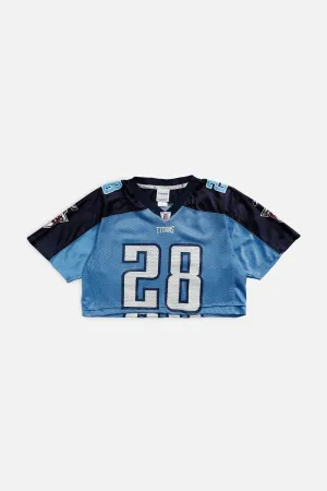 Rework Crop Tennessee Titans NFL Jersey - S Frankie