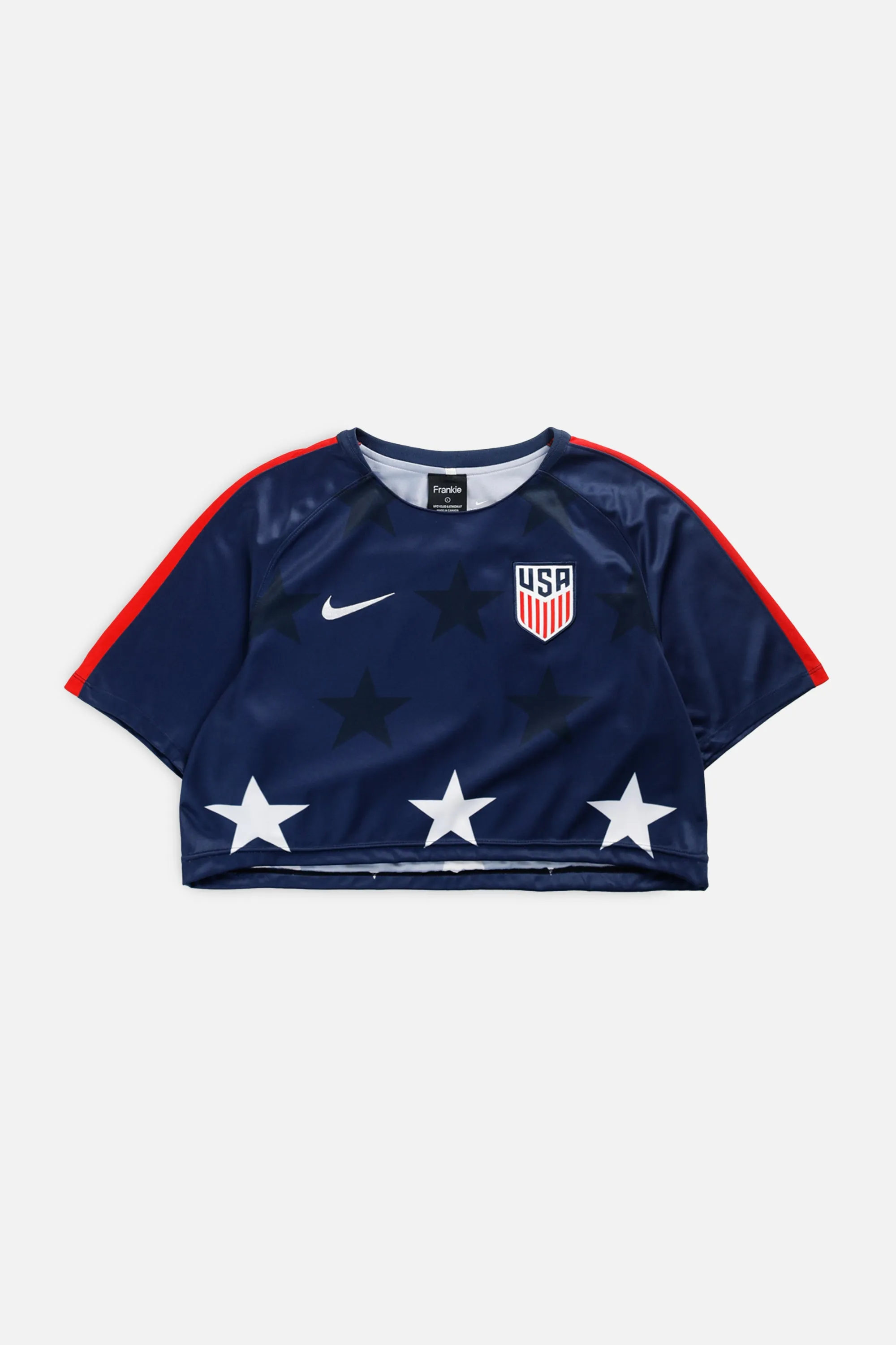 Rework Crop USA Soccer Jersey - L Frankie