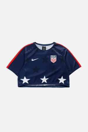 Rework Crop USA Soccer Jersey - L Frankie