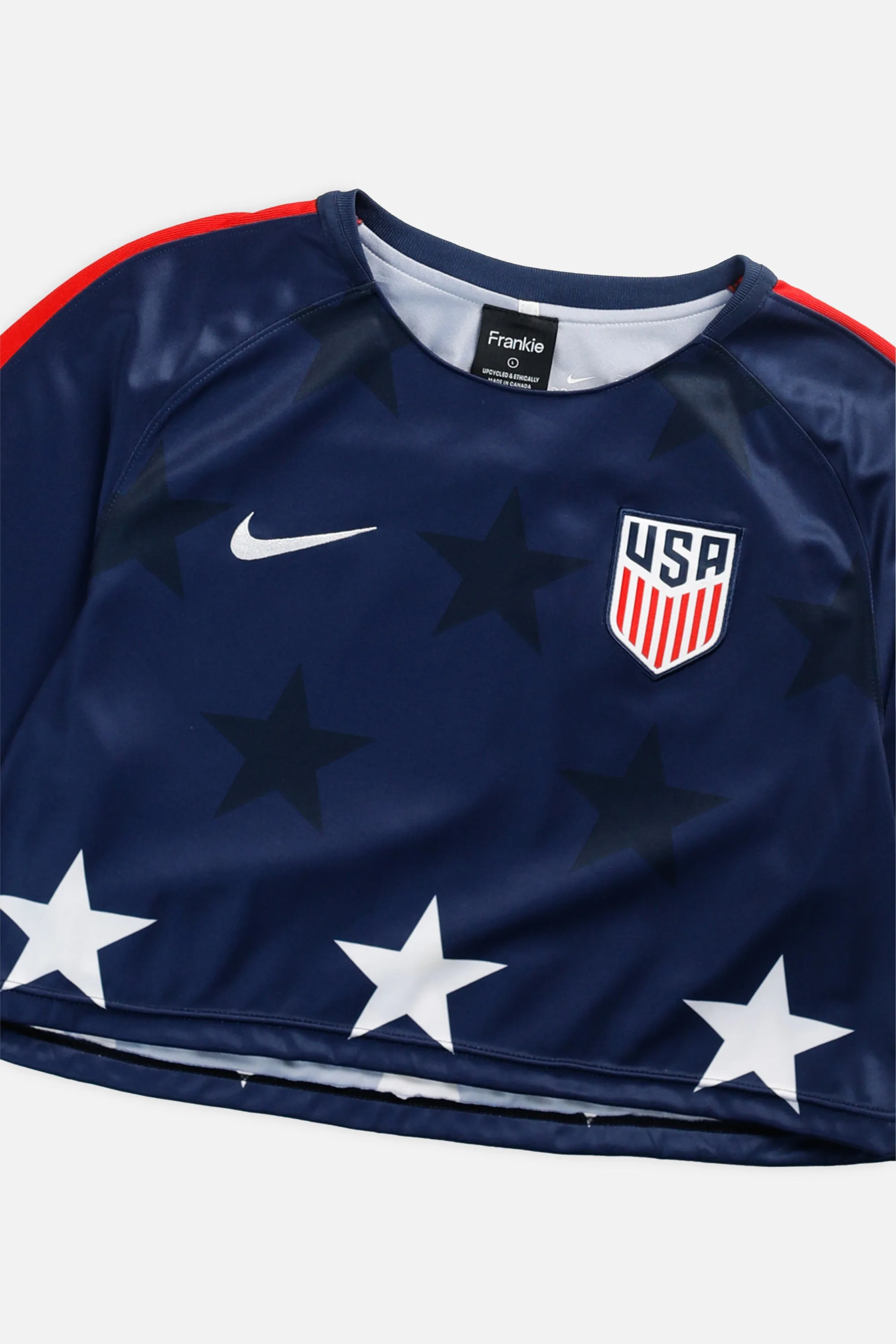 Rework Crop USA Soccer Jersey - L Frankie