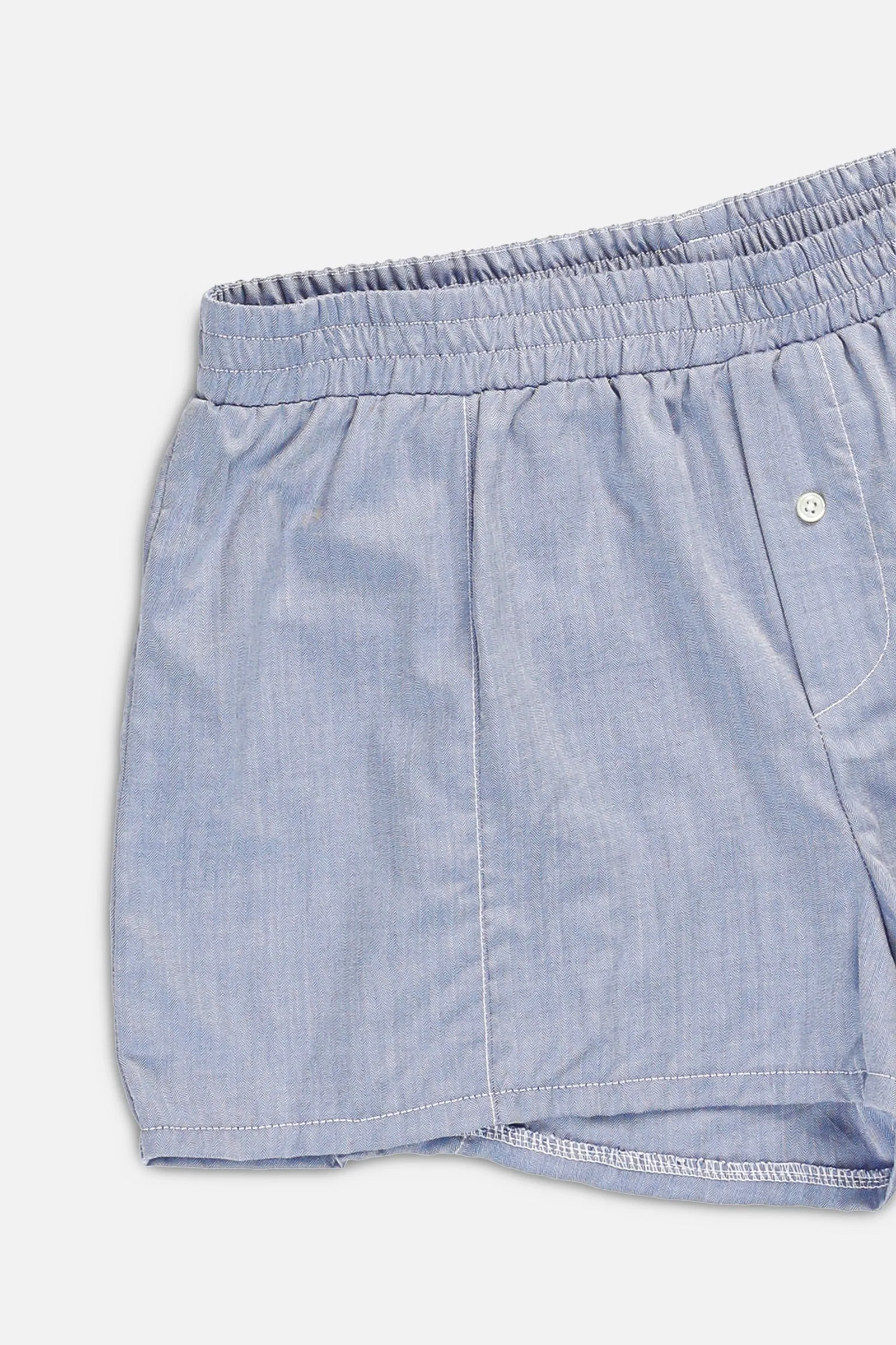 Rework Oxford Mini Boxer Shorts - L Frankie