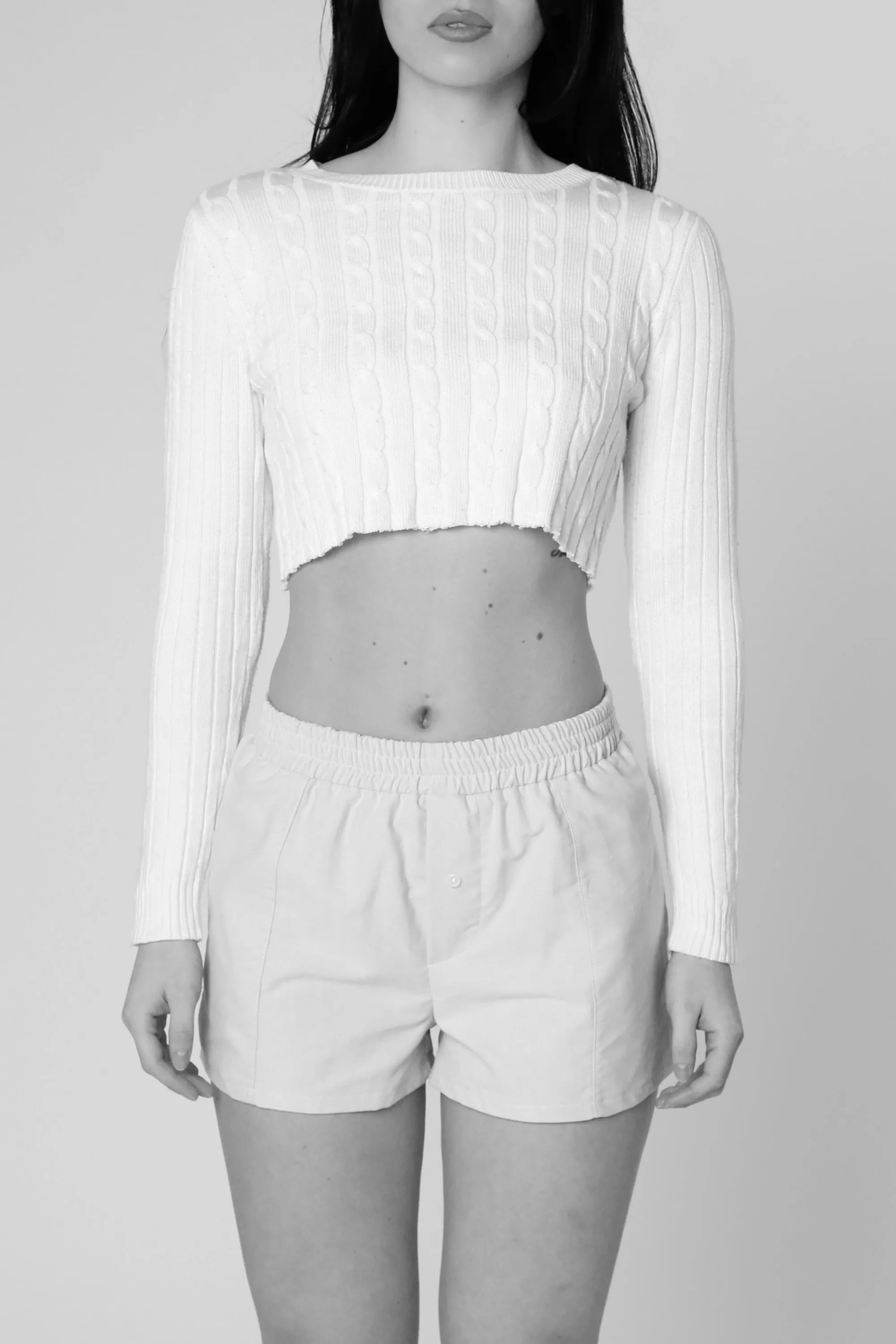 Rework Oxford Mini Boxer Shorts - L Frankie