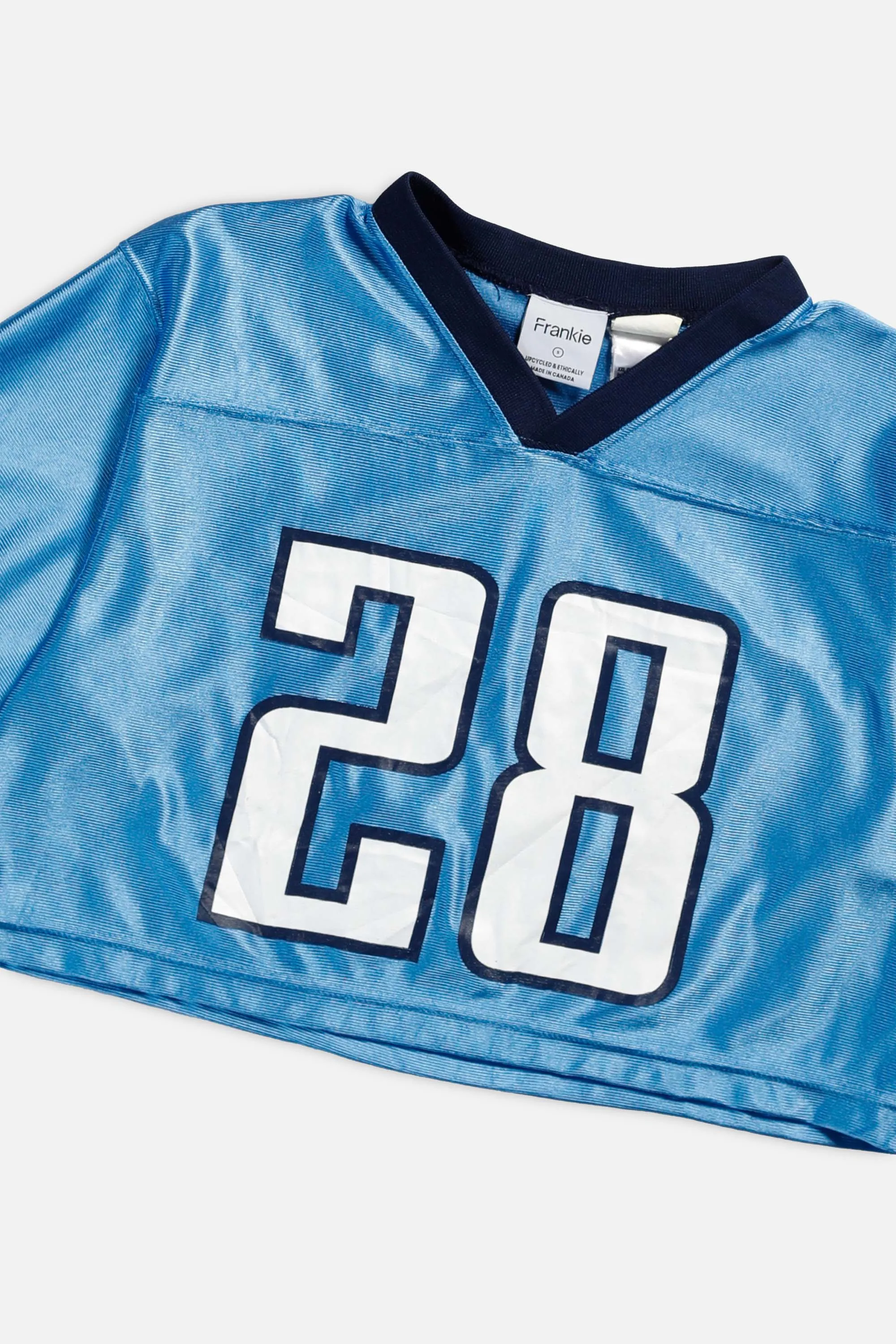 Rework Tennessee Titans Crop NFL Jersey - S Frankie