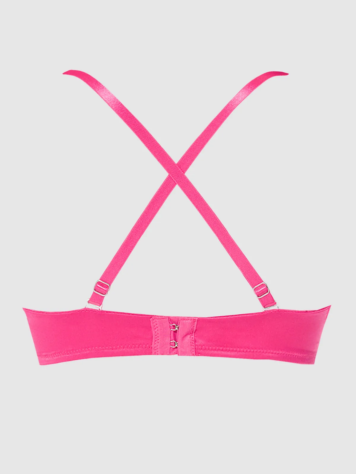 Rising Star Plunge Push Up Bra in Petra Satin by Frederick's of Hollywood