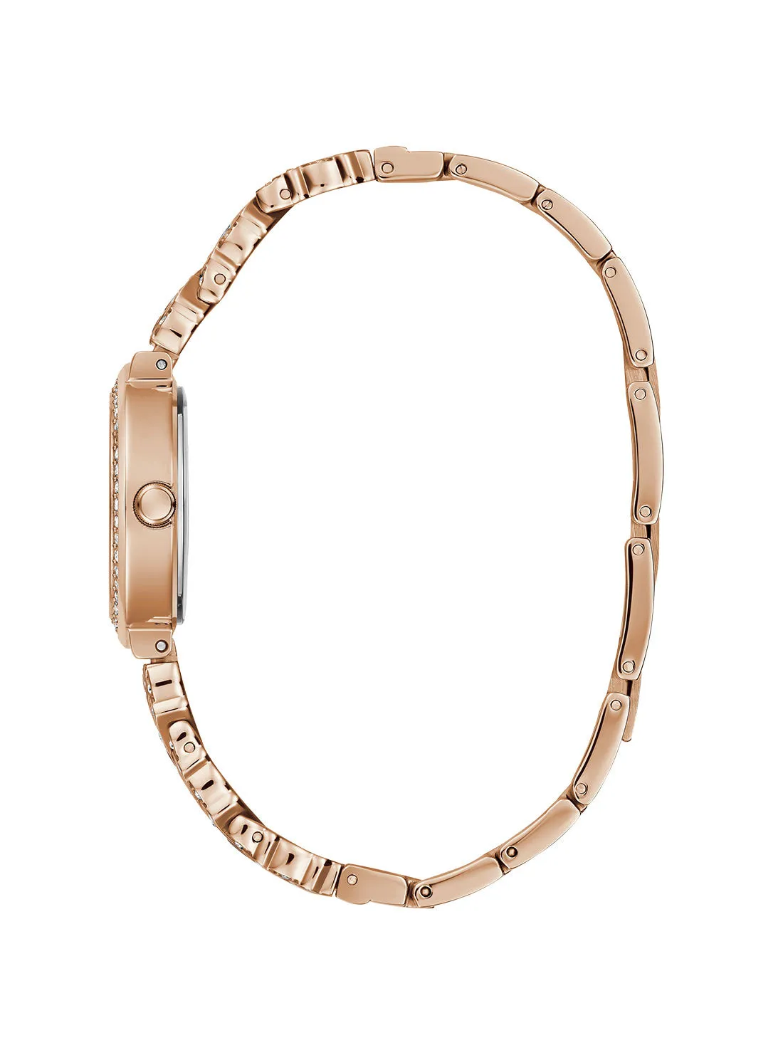 Rose Gold Treasure Crystal Watch Guess