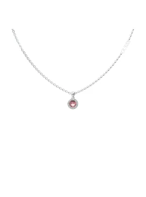 Silver Colour My Day Charm Necklace Guess