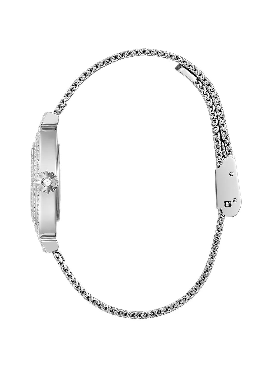 Silver Dream Crystal Mesh Watch Guess