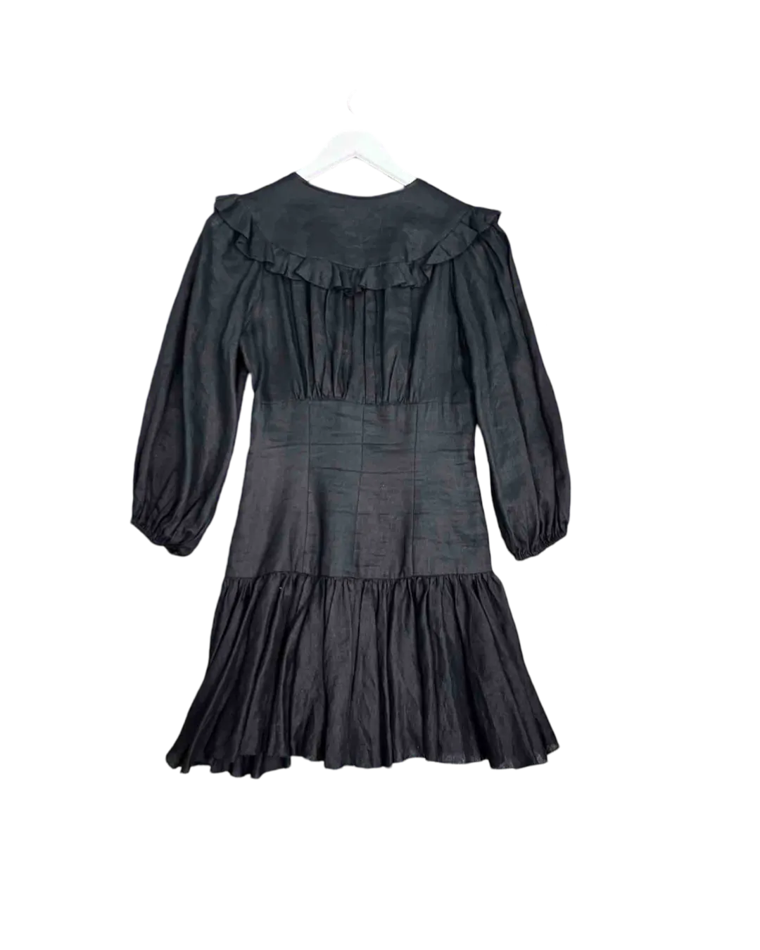 Size 10/12 | Zimmermann Black Linen Mini Dress