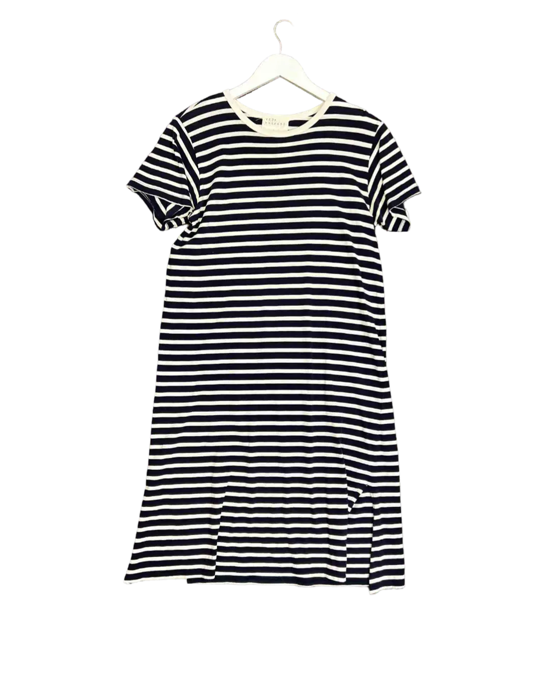 Size S | Vege Threads Organic Cotton Striped T-Shirt Dress