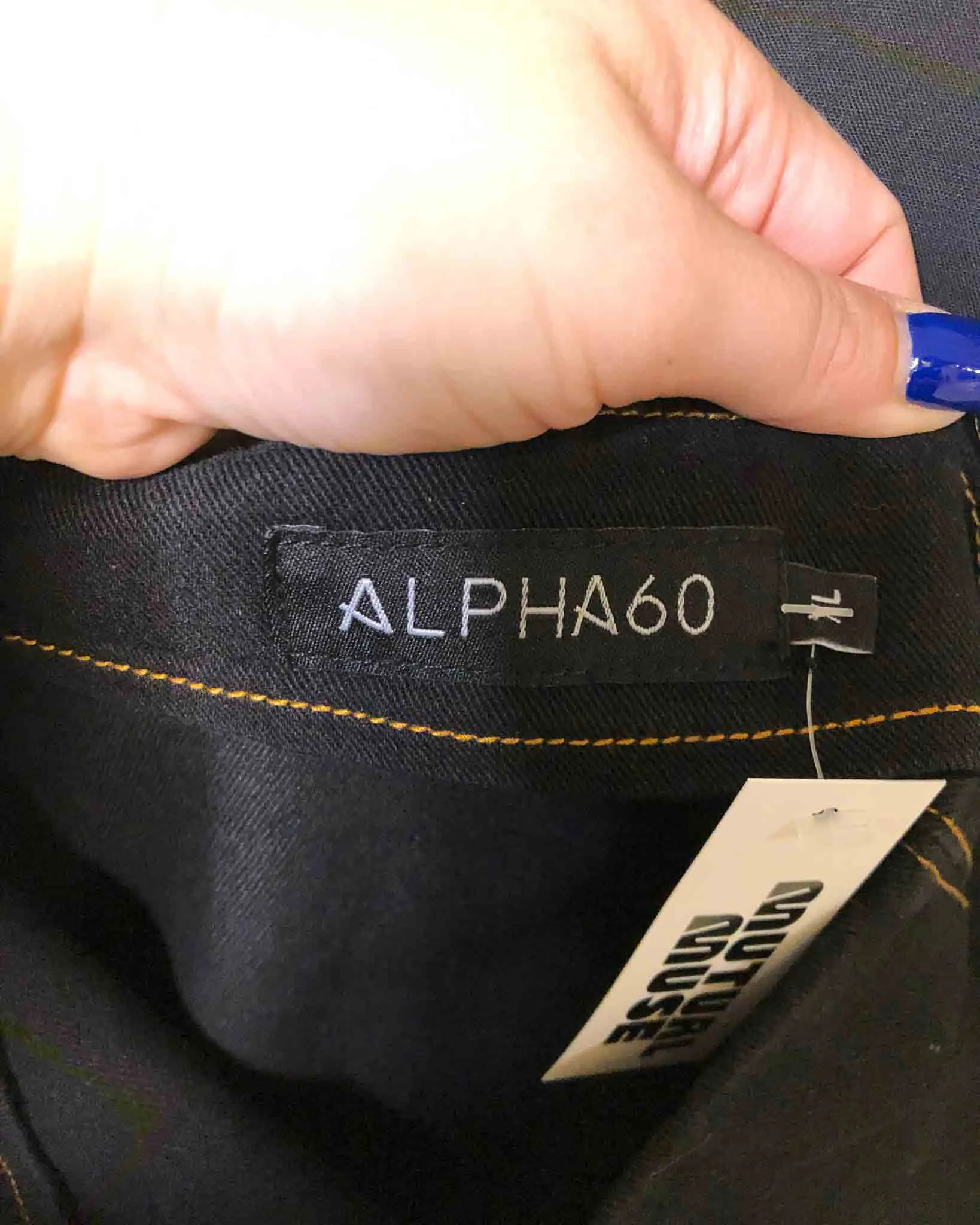 Size XL | Alpha60 Denim Midi Skirt
