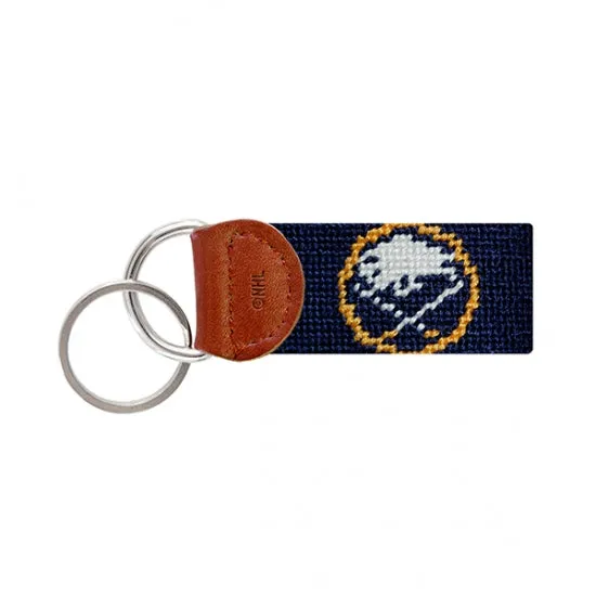 Smathers & Branson Buffalo Sabres Needlepoint Key Fob - Dark Navy