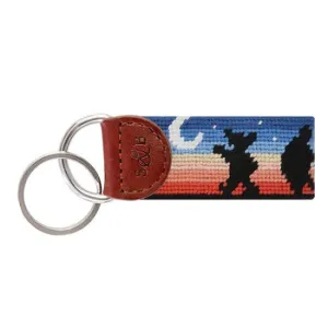Smathers and Branson Grateful Dead Moondance Needlepoint Key Fob
