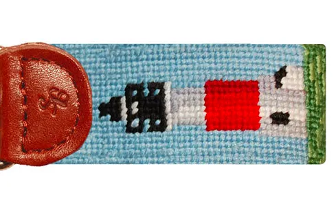 Smathers and Branson Lighthouse Needlepoint Key Fob