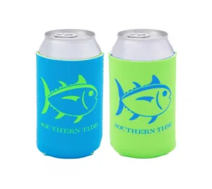 Southern Tide Reversible Can Caddie - Waterfall/Lime