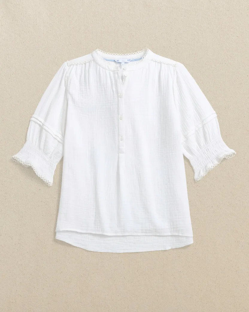 Southern Tide Women's Harlow Top - Classic White