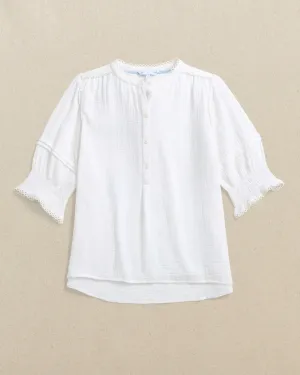 Southern Tide Women's Harlow Top - Classic White