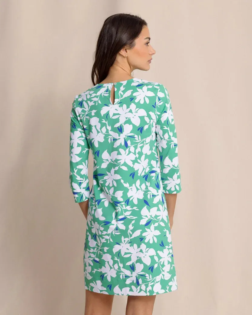 Southern Tide Women's Leira Blossom Bay Printed Dress - Simply Green