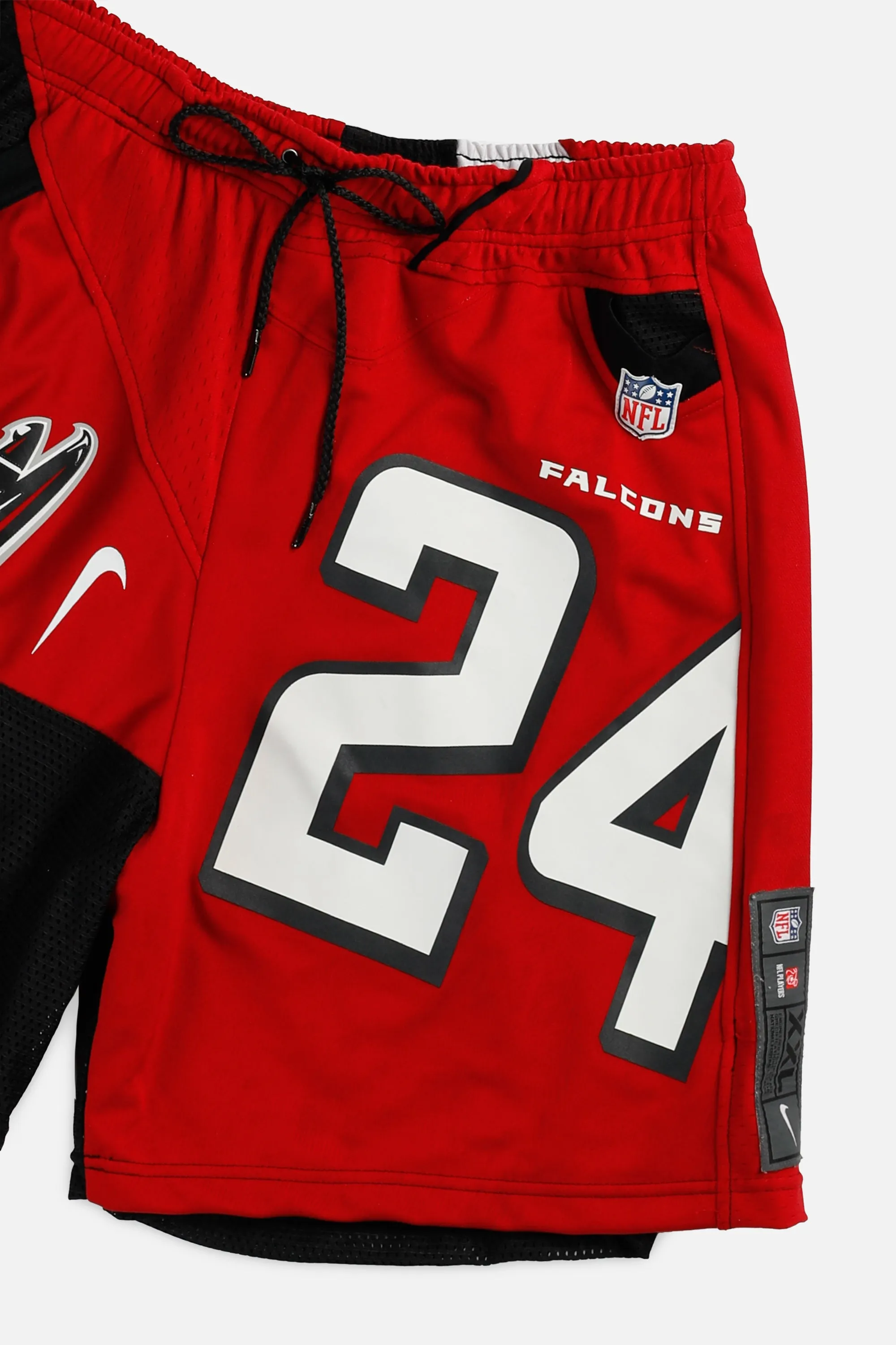 Unisex Rework Atlanta Falcons NFL Jersey Shorts - L Frankie