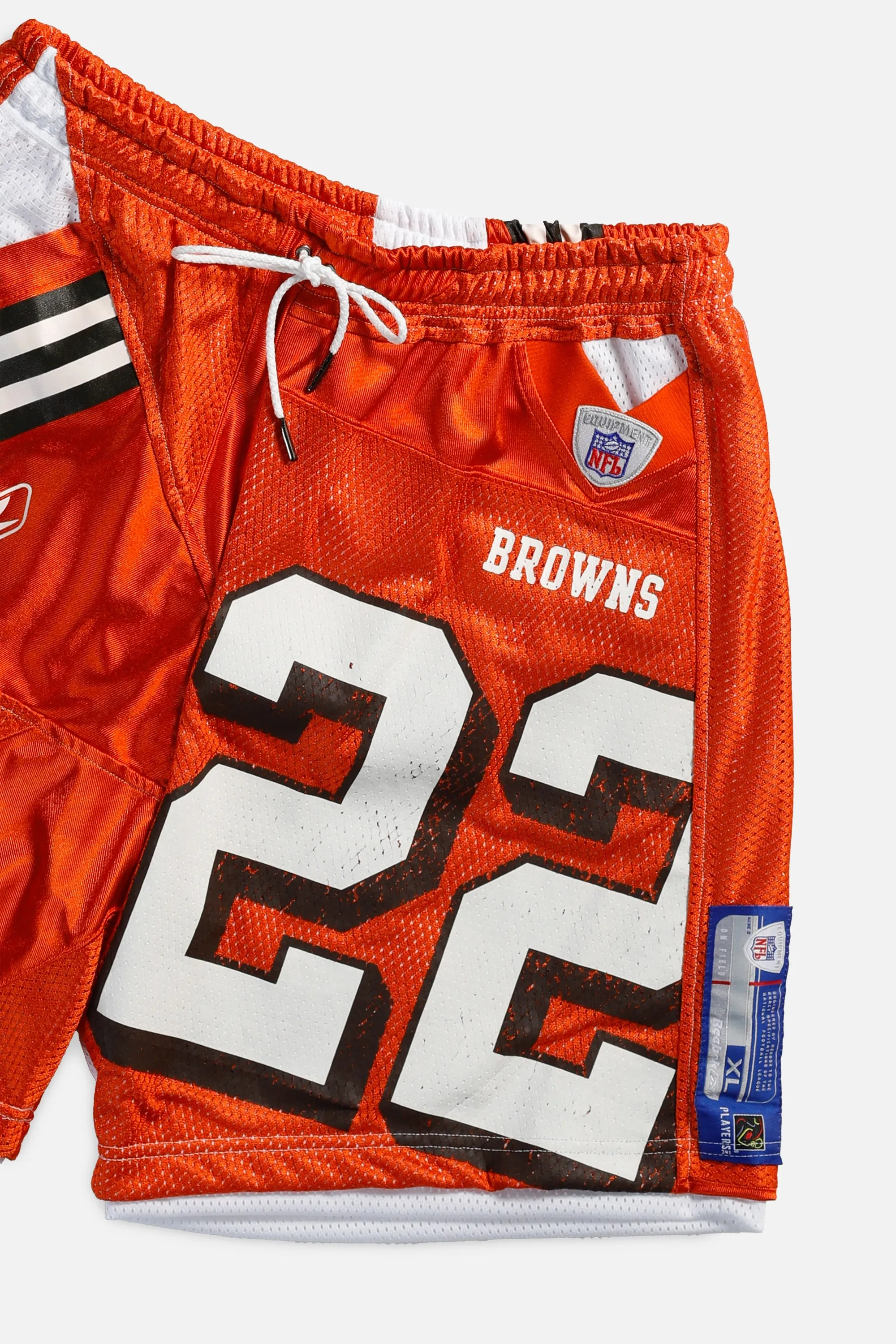 Unisex Rework Browns Jersey Shorts - L Frankie
