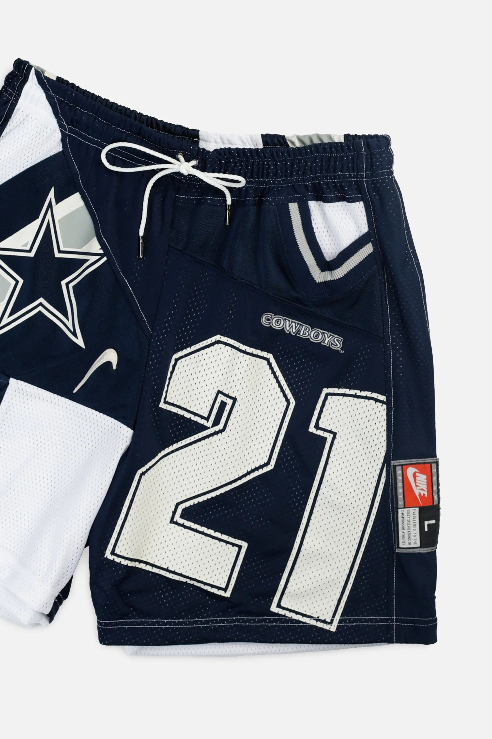 Unisex Rework Dallas Cowboys NFL Jersey Shorts - L Frankie
